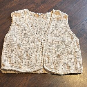 Olivaceous Beige Knit Tank Top